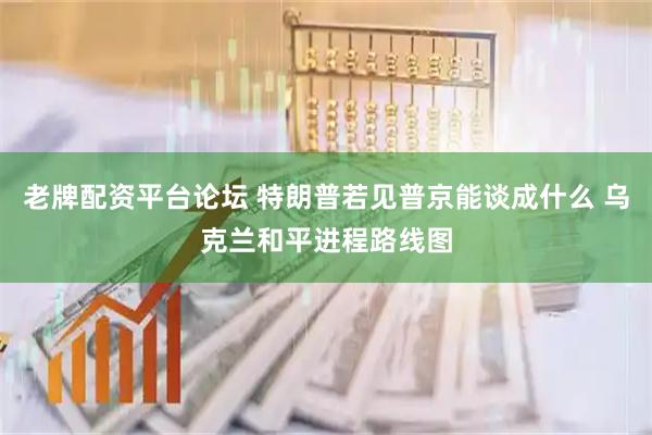 老牌配资平台论坛 特朗普若见普京能谈成什么 乌克兰和平进程路线图